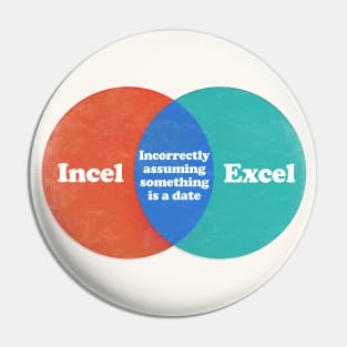 Incel Excel  /  Humorous Meme Design Pin