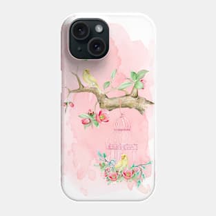 Make It Bloom Love Birds Phone Case