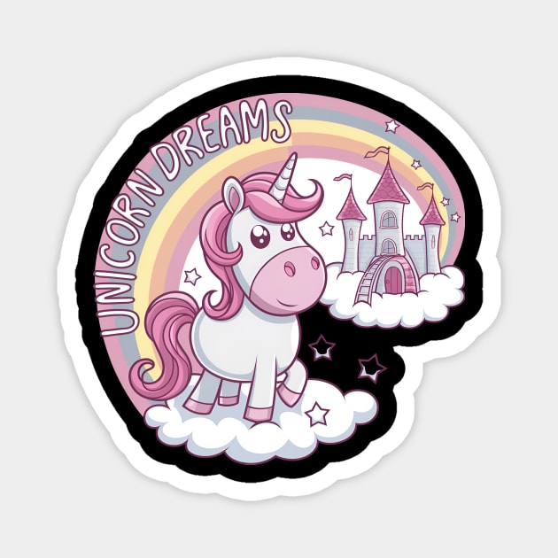 Unicorn Dreams Magnet by Jo Palmer