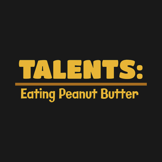 TALENTS: EATING PEANUT BUTTER by Lin Watchorn 