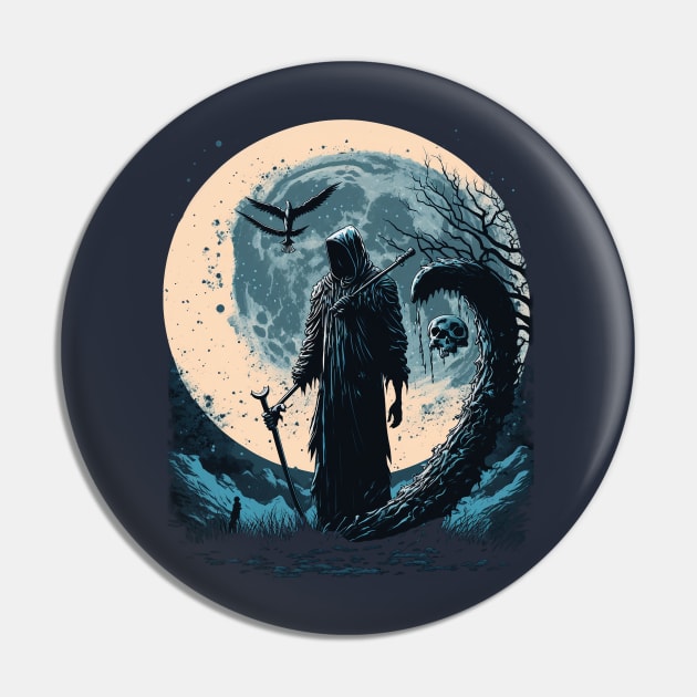 Grim Enigma Pin by Abili-Tees