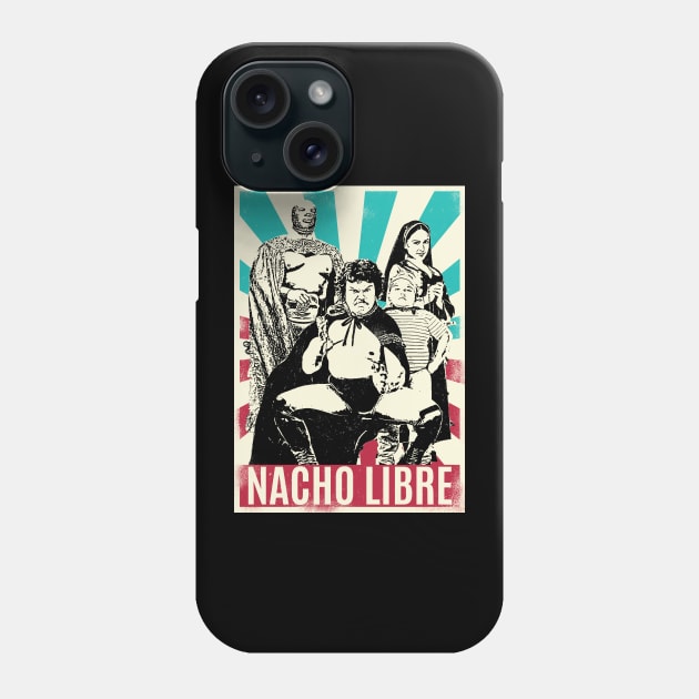 Vintage Retro Nacho Libre Phone Case by Bengkel Band