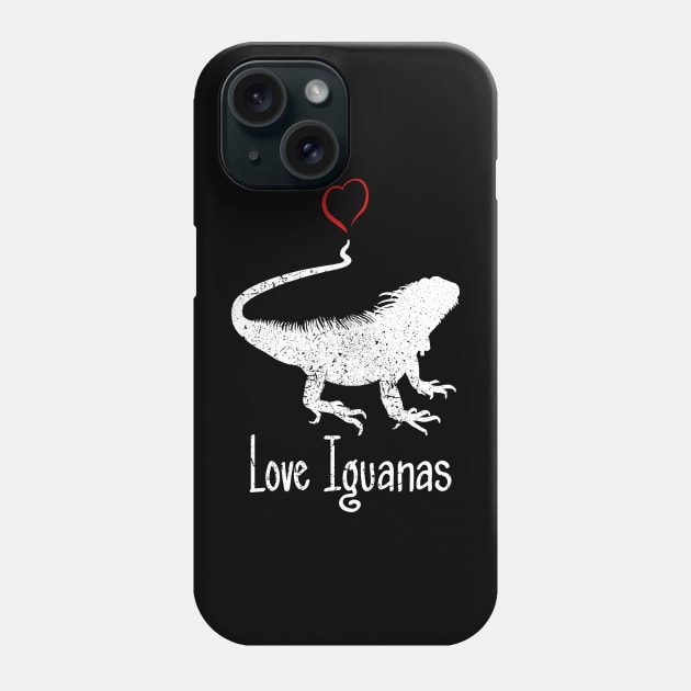 Love Iguanas, Animal, Reptile, pets Phone Case by StabbedHeart