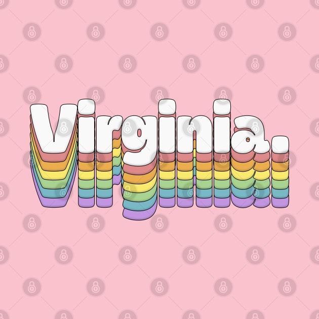 Virginia // Retro Typography Design by DankFutura