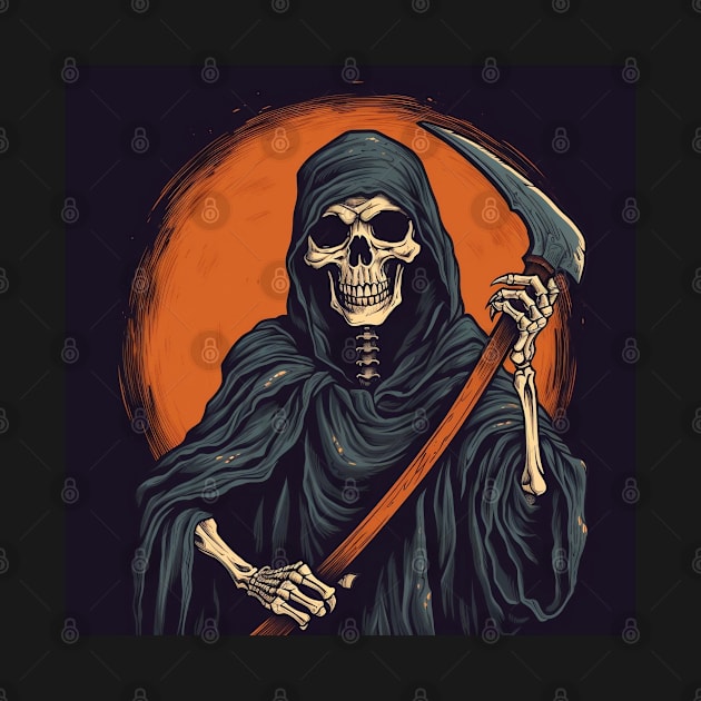 Grim reaper holding a scythe by Arondight Studios