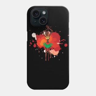Melanin Pride Afro Queen Poppin Gift Phone Case