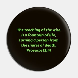 Bible Verse Proverbs 13:14 Pin