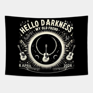 Hello Darkness My Old Friend Solar Eclipse April 08, 2024 Tapestry