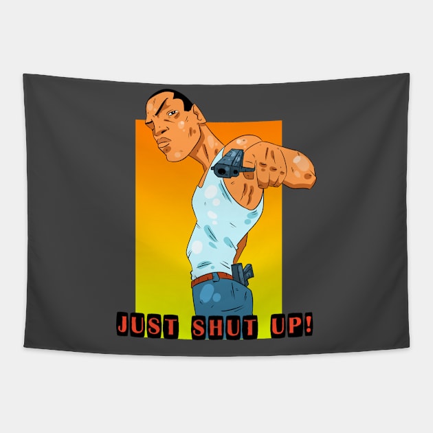 Carl Johnson Tapestry by vanpaul54