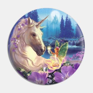 Unicorn with Fairy Pin