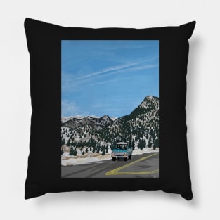 Driving Through the Colorado Rockies Pillow
