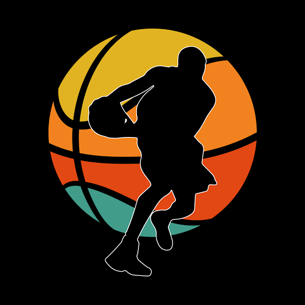 Vintage Art for a Basketball Lover by mieeewoArt