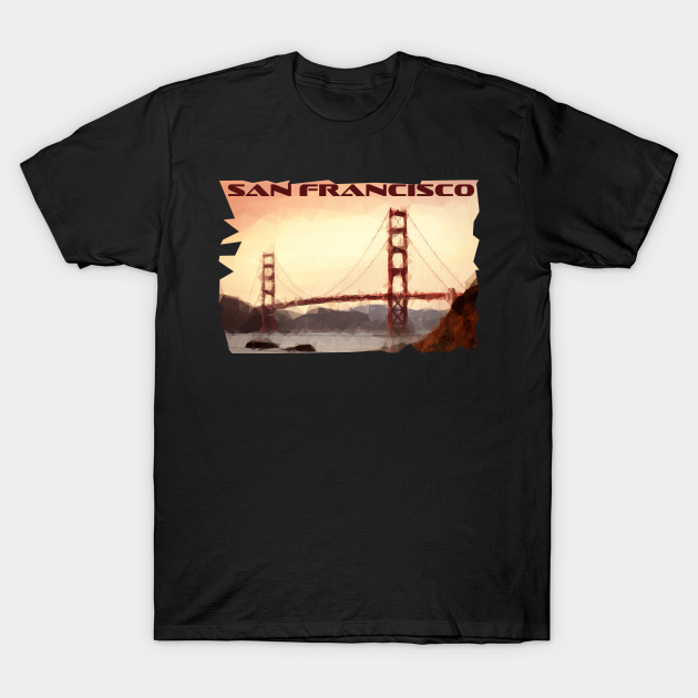 San Francisco Golden Gate Bridge - Golden Gate Bridge - T-Shirt | TeePublic