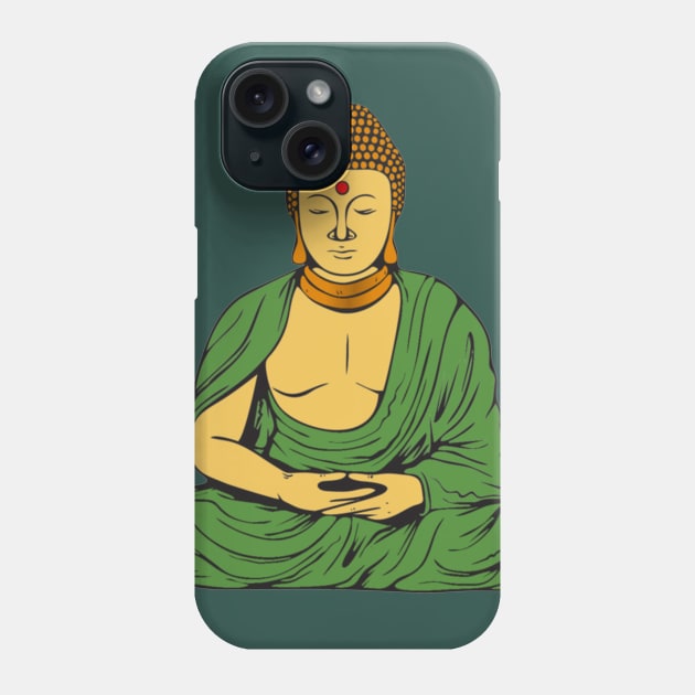 Peaceful Buddhist Monk Phone Case by pickledpossums