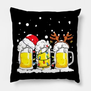 Beer hunting Christmas Pillow