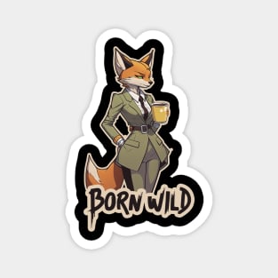 Foxy Office Attire Magnet