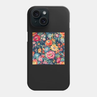 Bright and Colorful Floral, Happy Cheerful Floral, Phone Case