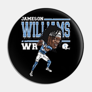 Jameson Williams Detroit Cartoon Pin