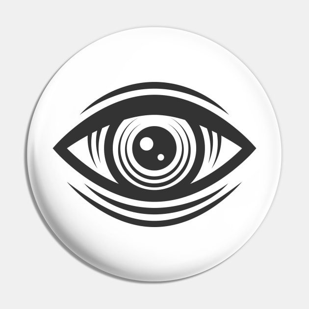 Engraved vintage eye. Illuminati. Pin by DenysHolovatiuk