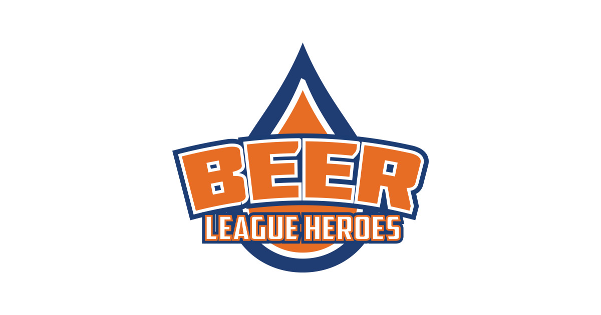 2016 Beer League Heroes Logo Tee Hockey TShirt TeePublic
