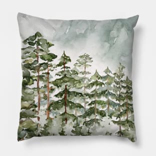 Pinery and Mountain Part 1 Pillow