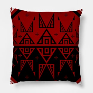 Night Stars Red Pillow