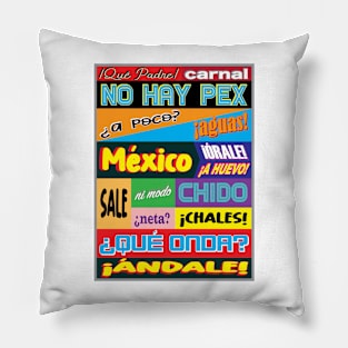 Mexican Phrases Pillow