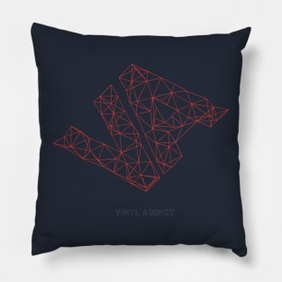 Vinyl Addict Geometric Pillow