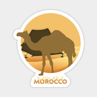 SAHARA MOROCCO DESERT , COOL CAMEL DESIGN yellow Magnet