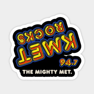 KMET The Mighty Met Retro Defunct LA Radio Station Magnet