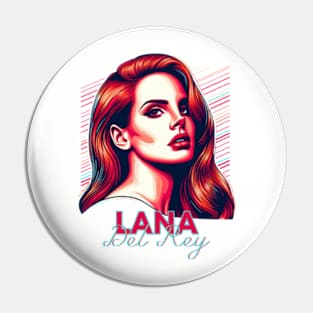 Lana Del Rey - Summer Portrait Pin