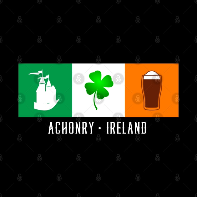 Achonry Ireland, Gaelic - Irish Flag by Eire