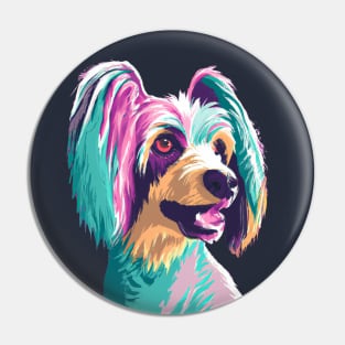 Chinese Crested Pop Art - Dog Lover Gifts Pin
