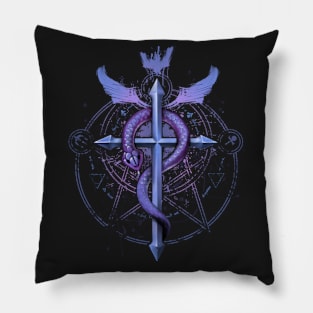 Student of Alchemy Violet Pillow