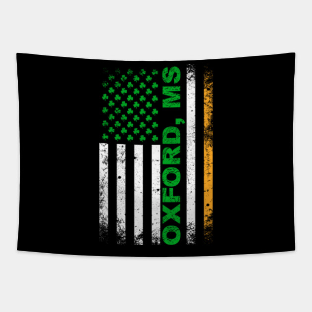 Mississippi Irish American Flag Oxford Ms T Shirt Oxford City