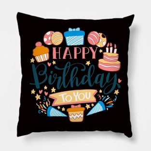 Happy Birthday Party Pillow