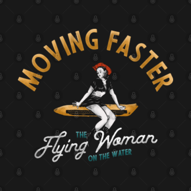 Disover Flying Woman Retro Illustration - Cowboy Gift - T-Shirt