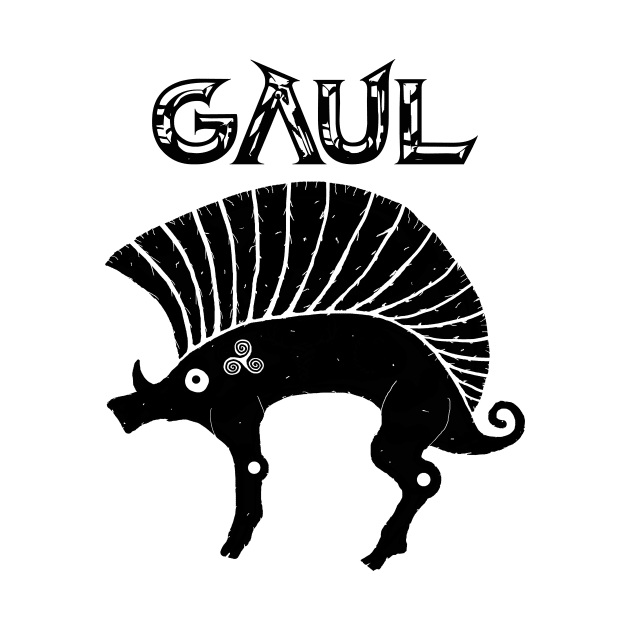 Ancient Gaul Boar T-shirt by AgemaApparel