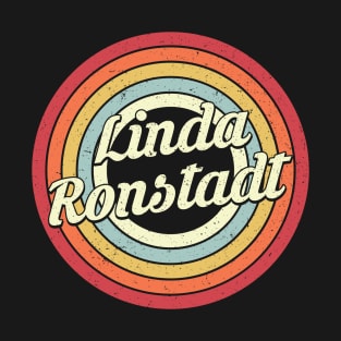 Linda Proud Name Retro Rainbow Tribute T-Shirt