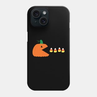 Halloween Pumpkin eating candy corn Phone Case