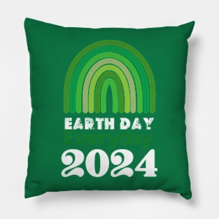 Teacher happy Earth day Everyday 2024  gift april 22 Rainbow Pillow