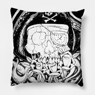 Skeleton Tattoo Alt Pirate Pillow