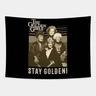 Vintage Stay Golden Tapestry