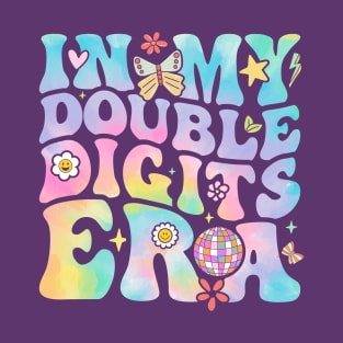 In My Double Digits Era Retro 10 Year Old 10th Birthday Girl T-Shirt