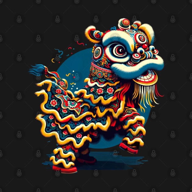 Lion Dance, Colors of the Traditional Lion Dance by WorldByFlower