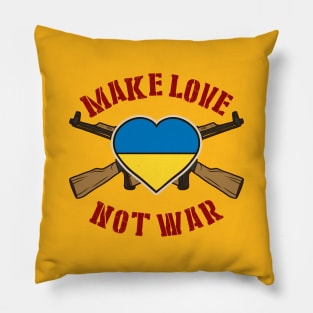 Make Love Not War Pillow