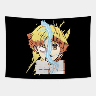 DEMON SLAYER 2: ZENITSU HALF COWARD HALF POWERFUL Tapestry