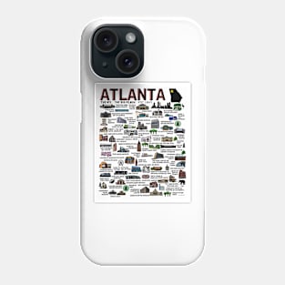 Atlanta Map Phone Case