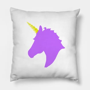 Lavender Unicorn Head Pillow