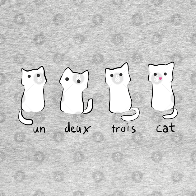 Discover Un Deux Trois Cat - Cats - T-Shirt